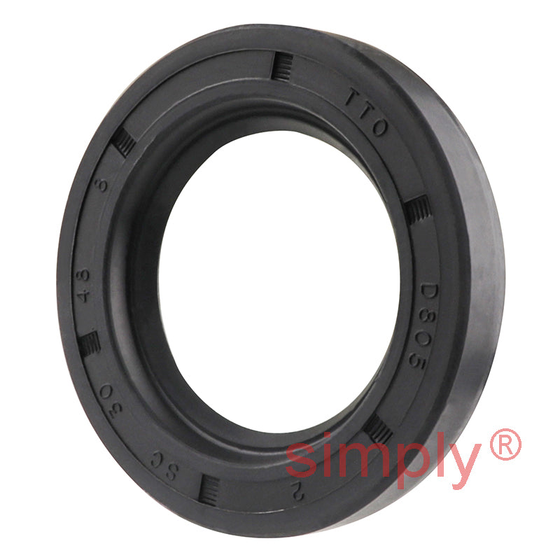 30x48x8mm Nitrile Rubber Single Lip Rotary Shaft Oil Seal with Garter Spring SC / R21
