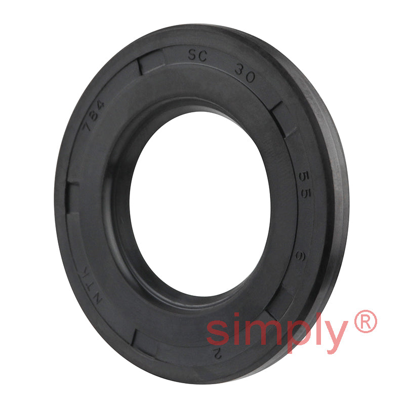 30x55x6mm Nitrile Rubber Single Lip Rotary Shaft Oil Seal with Garter Spring SC / R21