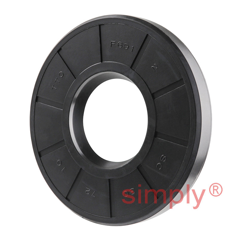 30x72x10mm Nitrile Rubber Single Lip Rotary Shaft Oil Seal with Garter Spring SC / R21