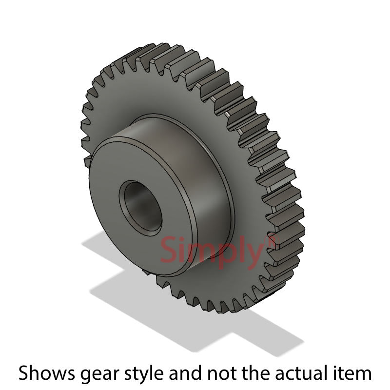 SS32DP/85B Imperial EN8 Steel Spur Gear 85 Tooth 32 DP Bored 0.375 inch (H8)