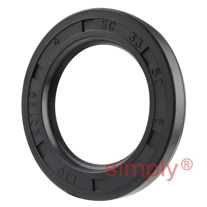 33x50x6mm Nitrile Rubber Single Lip Rotary Shaft Oil Seal with Garter Spring SC / R21