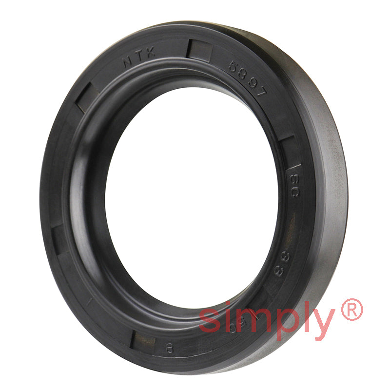 33x50x8mm Nitrile Rubber Single Lip Rotary Shaft Oil Seal with Garter Spring SC / R21