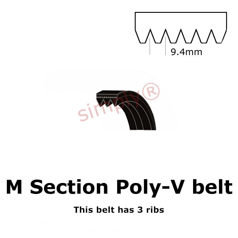 2515PM/990M Pix Poly V Multiple Ribbed Belt 2515mm/99 inch Length with 25 Ribs Allow 2-3 Days