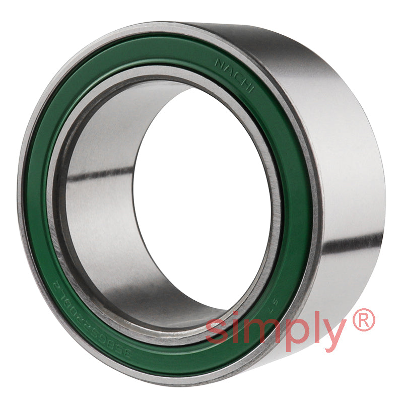Major Brand 35BG52202DL Rubber Sealed Air Conditioner Double Row Deep Groove Ball Bearing 35x52x20mm