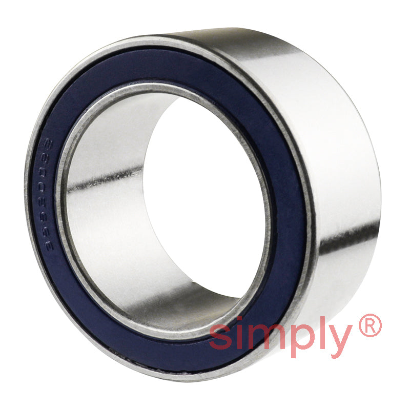 Major Brand 35BG52222DL Rubber Sealed Air Conditioner Double Row Deep Groove Ball Bearing 35x52x22mm