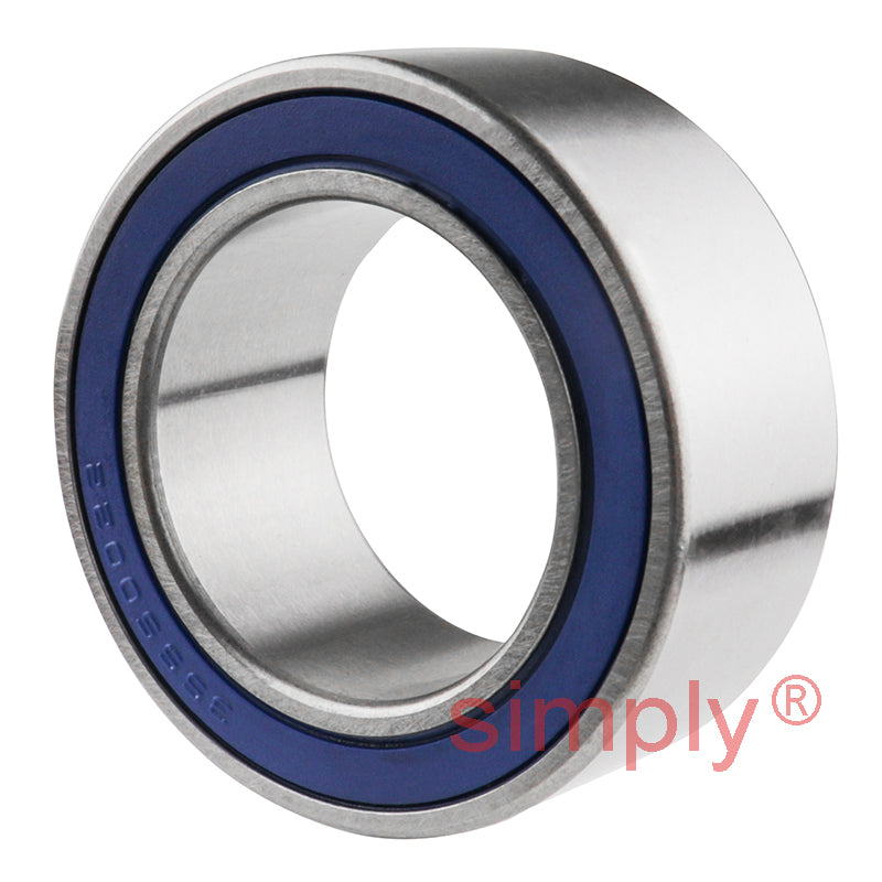 Major Brand 35BG55222DL Rubber Sealed Air Conditioner Double Row Deep Groove Ball Bearing 35x55x22mm