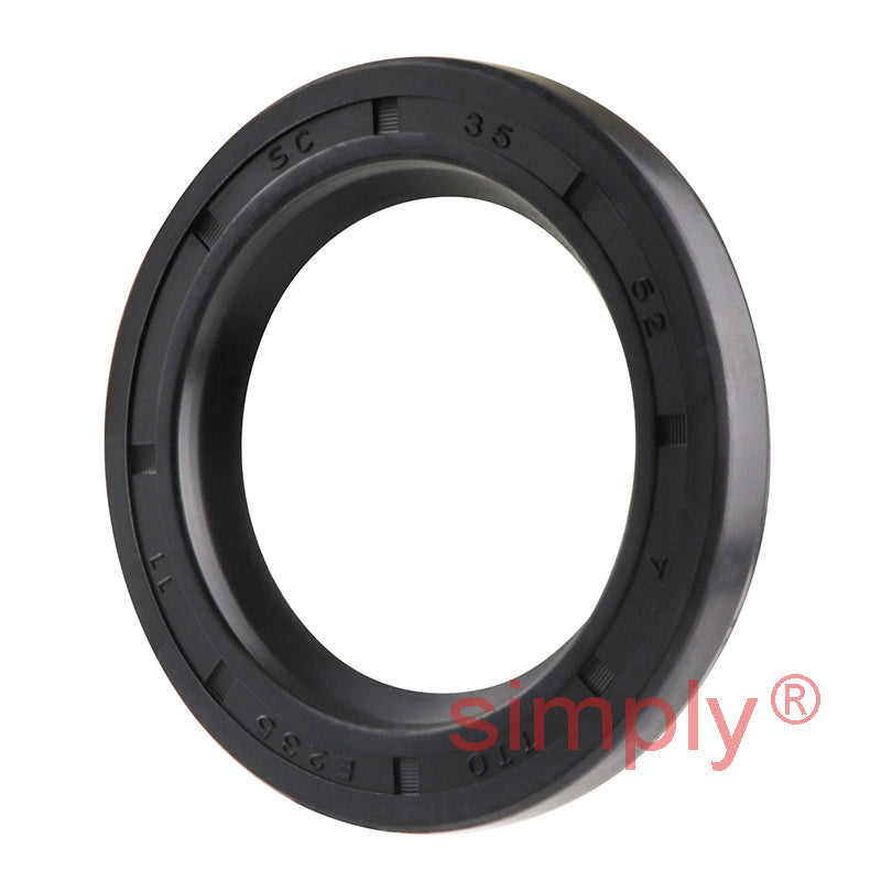 35x52x7mm Nitrile Rubber Single Lip Rotary Shaft Oil Seal with Garter Spring SC / R21