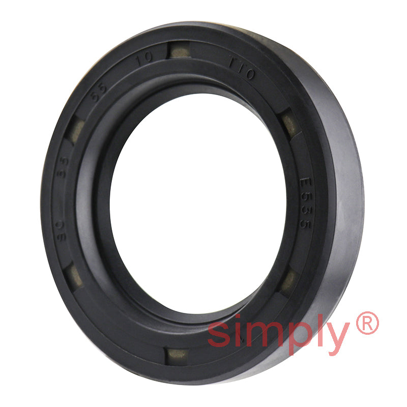 35x55x10mm Nitrile Rubber Single Lip Rotary Shaft Oil Seal with Garter Spring SC / R21