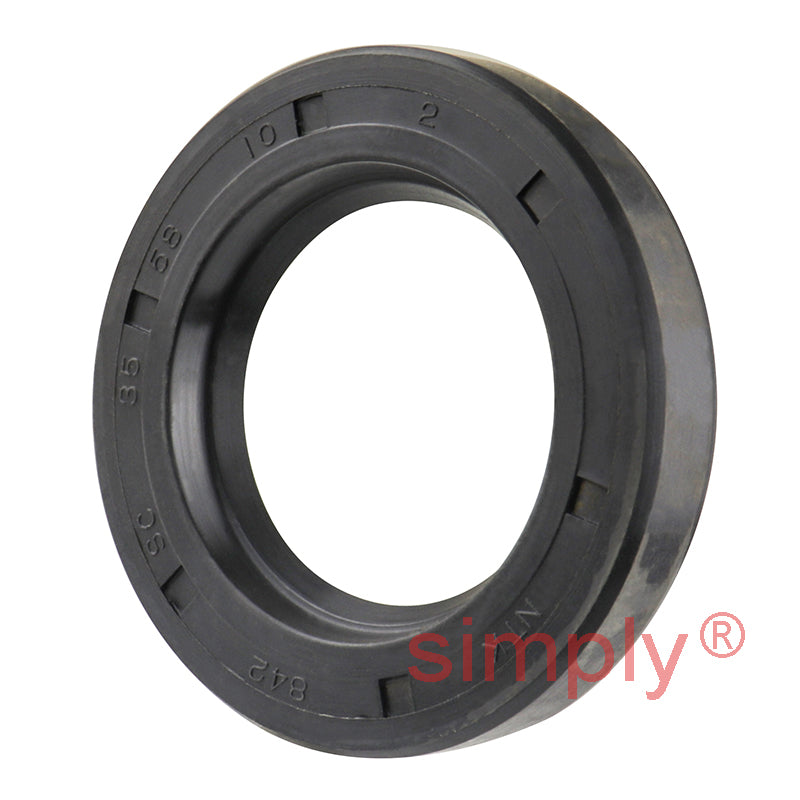35x58x10mm Nitrile Rubber Single Lip Rotary Shaft Oil Seal with Garter Spring SC / R21