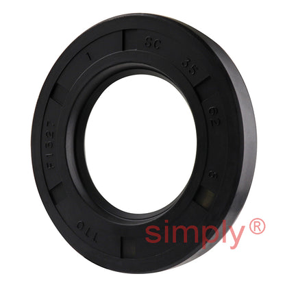 35x62x8mm Nitrile Rubber Single Lip Rotary Shaft Oil Seal with Garter Spring SC / R21