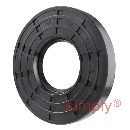 36x83x12mm Nitrile Rubber Single Lip Rotary Shaft Oil Seal with Garter Spring SC / R21