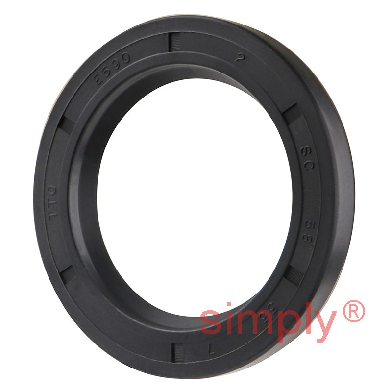 38x55x7mm Nitrile Rubber Single Lip Rotary Shaft Oil Seal with Garter Spring SC / R21