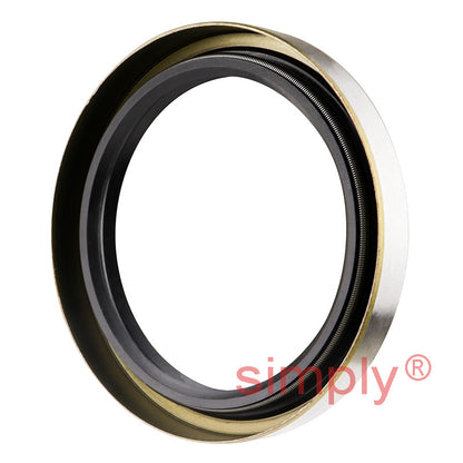 3x3.87x0.5 inch Metal Cased Nitrile Rubber Rotary Shaft Oil Seal with Garter Spring and Wiper Lip