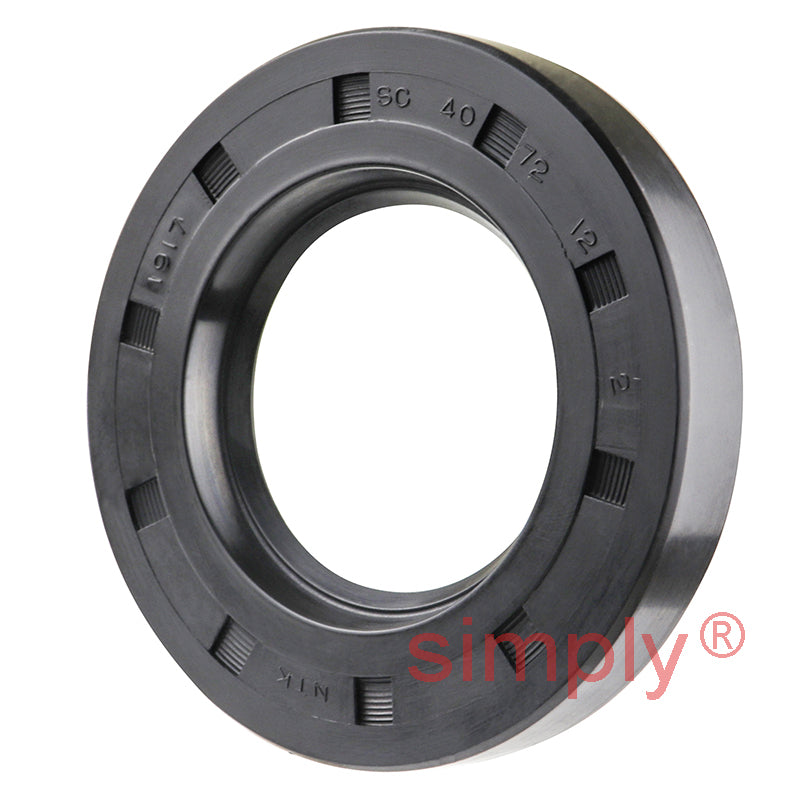 40x72x12mm Nitrile Rubber Single Lip Rotary Shaft Oil Seal with Garter Spring SC / R21