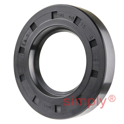 40x72x12mm Nitrile Rubber Single Lip Rotary Shaft Oil Seal with Garter Spring SC / R21