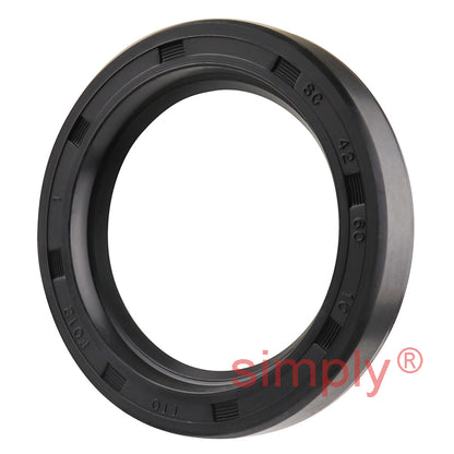 42x60x10mm Nitrile Rubber Single Lip Rotary Shaft Oil Seal with Garter Spring SC / R21