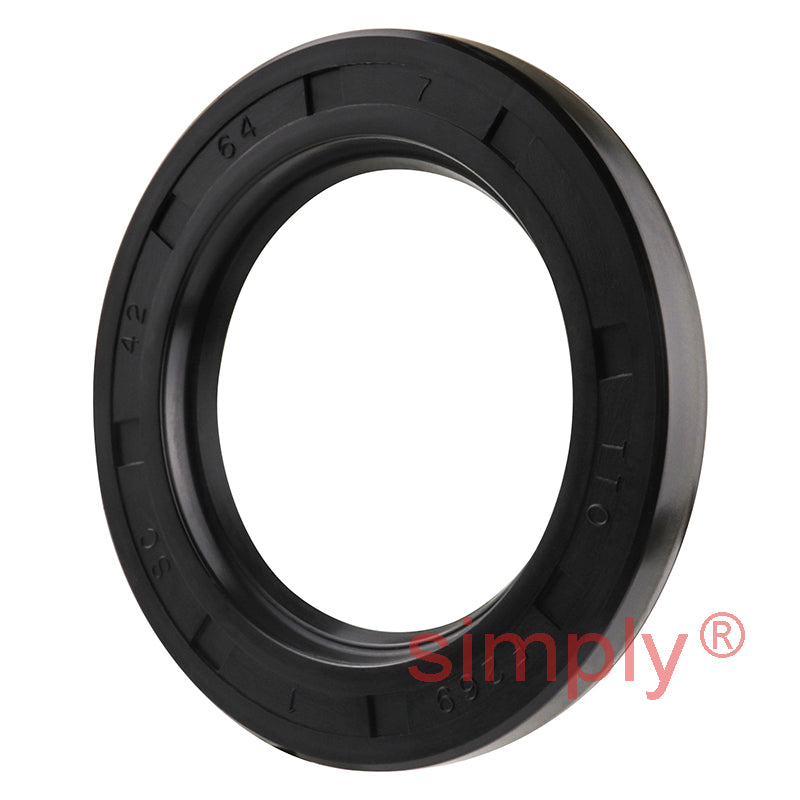 42x64x7mm Nitrile Rubber Single Lip Rotary Shaft Oil Seal with Garter Spring SC / R21