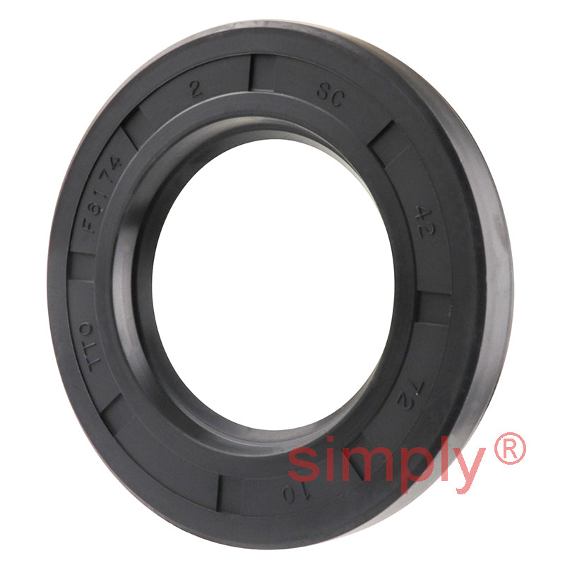 42x72x10mm Nitrile Rubber Single Lip Rotary Shaft Oil Seal with Garter Spring SC / R21