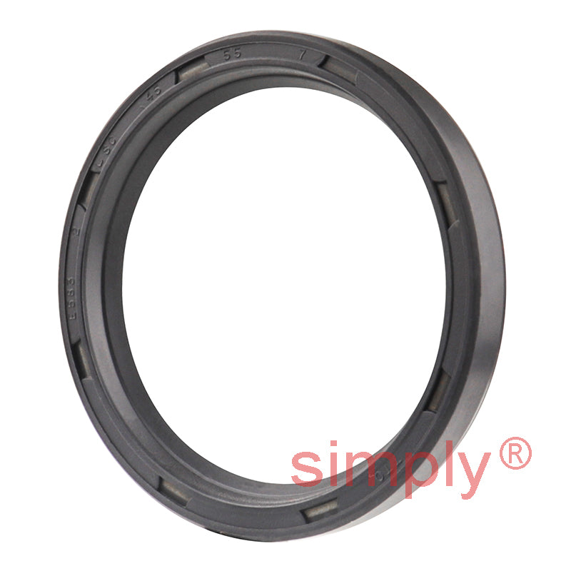 45x55x7mm Nitrile Rubber Single Lip Rotary Shaft Oil Seal with Garter Spring SC / R21