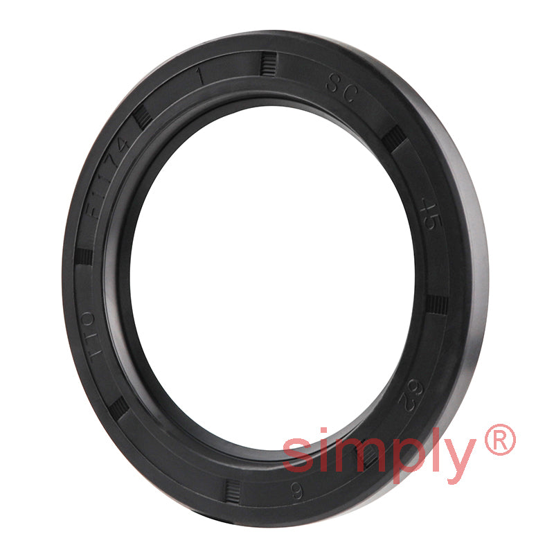 45x62x6mm Nitrile Rubber Single Lip Rotary Shaft Oil Seal with Garter Spring SC / R21