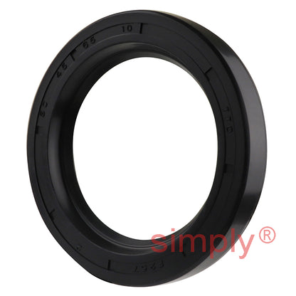 45x65x10mm Nitrile Rubber Single Lip Rotary Shaft Oil Seal with Garter Spring SC / R21