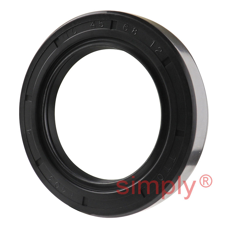 45x68x12mm Nitrile Rubber Single Lip Rotary Shaft Oil Seal with Garter Spring SC / R21