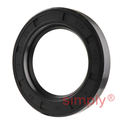 45x70x10mm Nitrile Rubber Single Lip Rotary Shaft Oil Seal with Garter Spring SC / R21