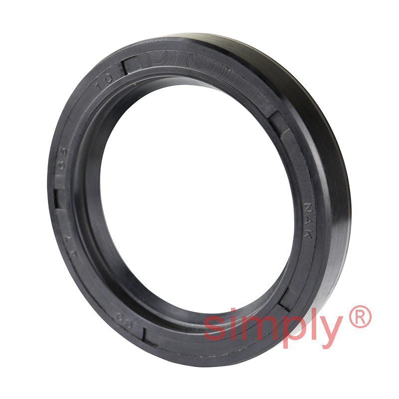 47x65x10mm Nitrile Rubber Single Lip Rotary Shaft Oil Seal R21 / SC Style
