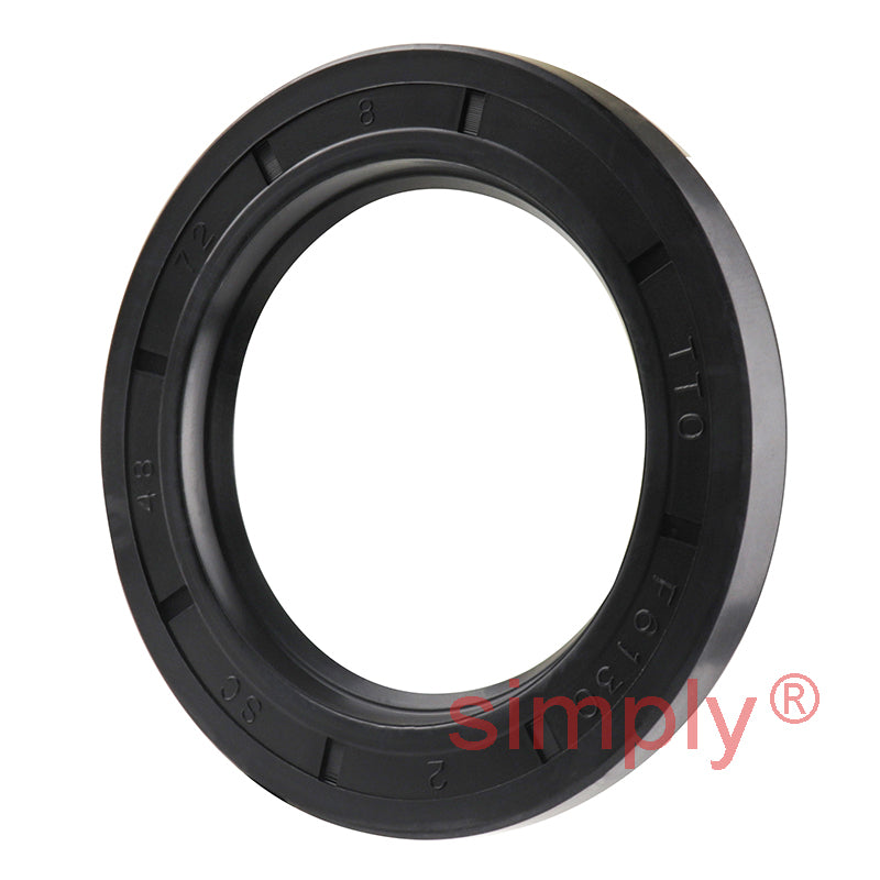 48x72x8mm Nitrile Rubber Single Lip Rotary Shaft Oil Seal with Garter Spring SC / R21