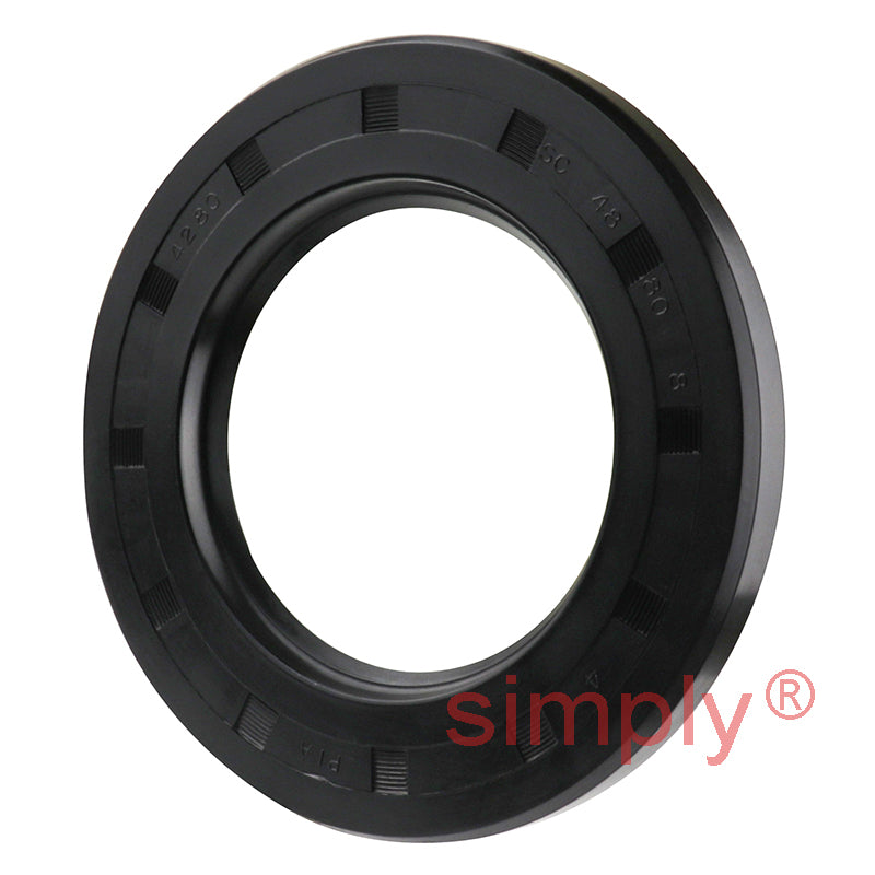 48x80x8mm Nitrile Rubber Single Lip Rotary Shaft Oil Seal with Garter Spring SC / R21