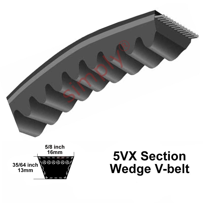 Major Brand 5VX950 Narrow Profile Cogged V-Belt