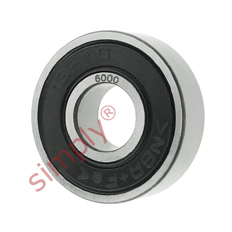 60002RS Budget Rubber Sealed Deep Groove Ball Bearing 10x26x8mm