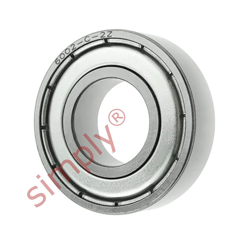 6002ZZC3 Budget Metal Shielded Deep Groove Ball Bearing 15x32x9mm