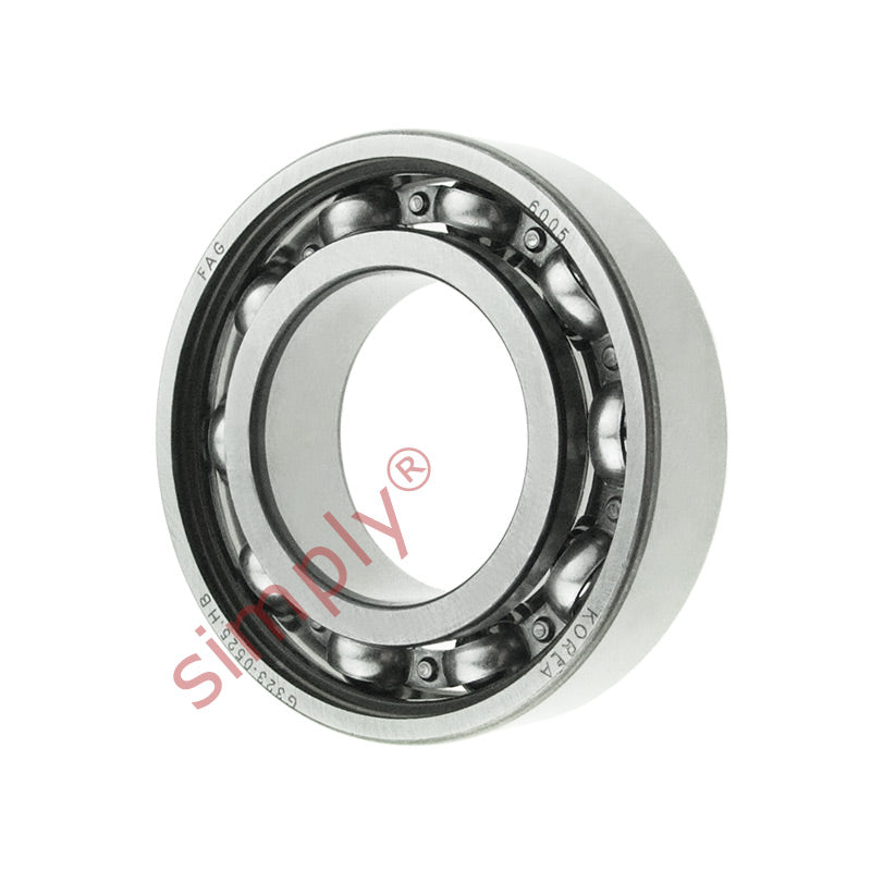 FAG 6005 Open Deep Groove Ball Bearing 25x47x12mm