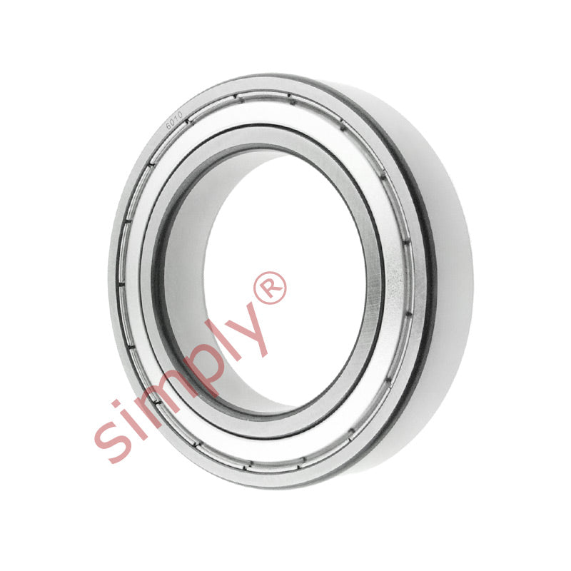 6010ZZ Budget Metal Shielded Deep Groove Ball Bearing 50x80x16mm