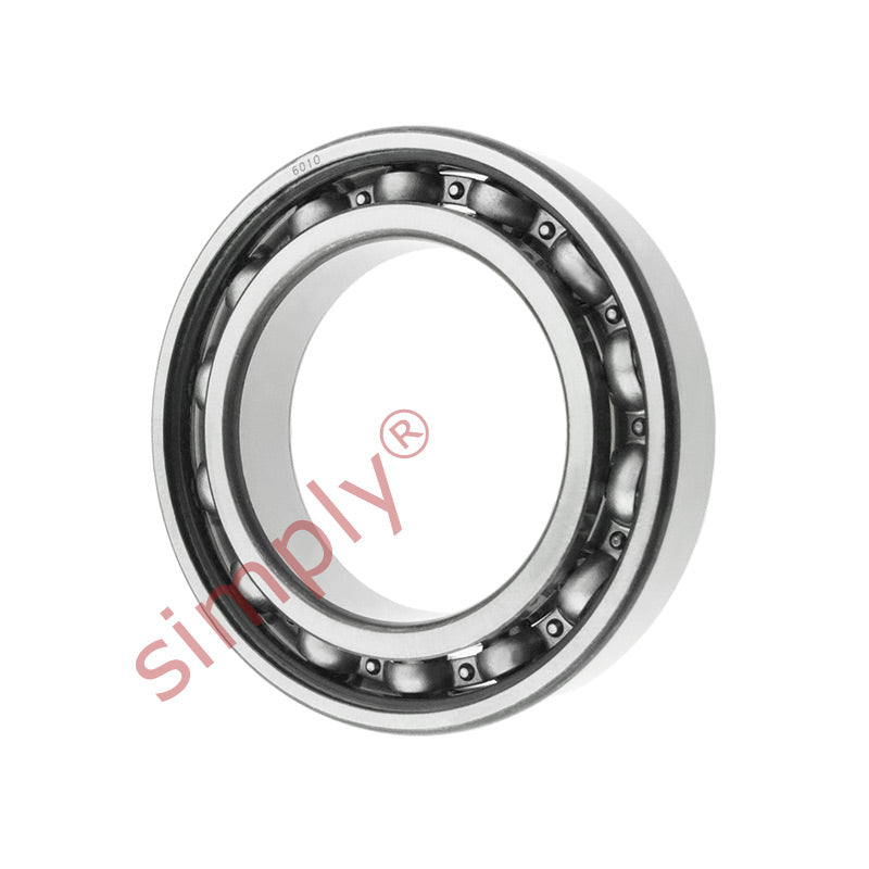 6010 Budget Open Type Deep Groove Ball Bearing 50x80x16mm