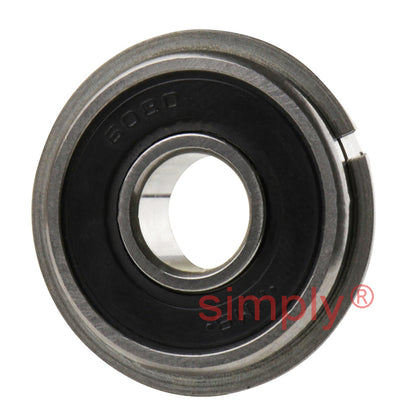 Major Brand 6082RSNR Rubber Sealed Deep Groove Ball Bearing with Snap Ring 8x22x7mm