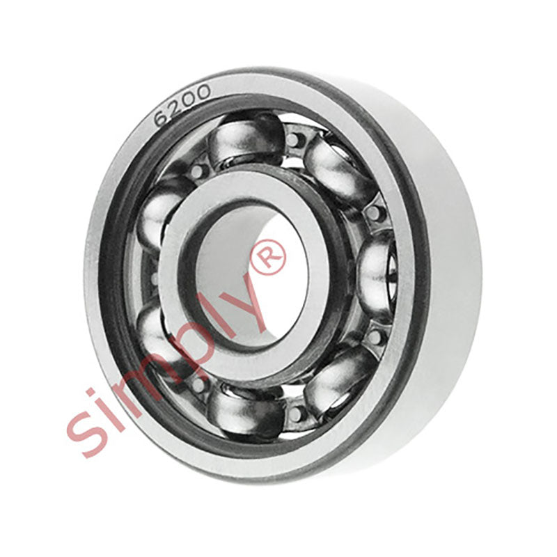 6200 Budget Open Type Deep Groove Ball Bearing 10x30x9mm