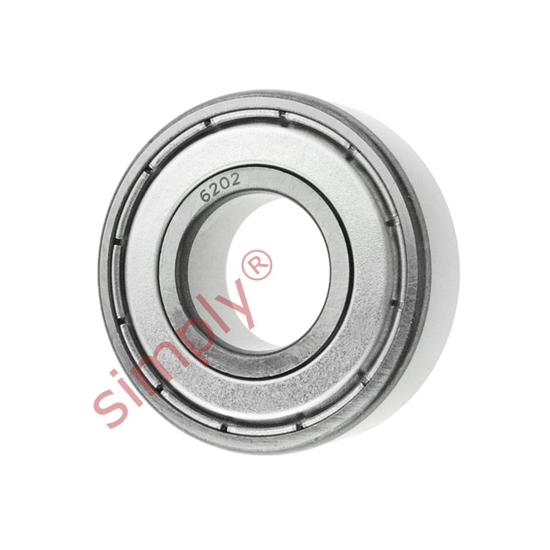 6202ZZC3 Budget Metal Shielded Deep Groove Ball Bearing 15x35x11mm