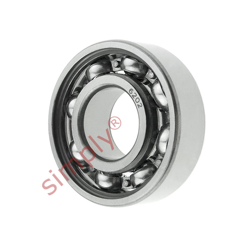 6202 Budget Open Type Deep Groove Ball Bearing 15x35x11mm