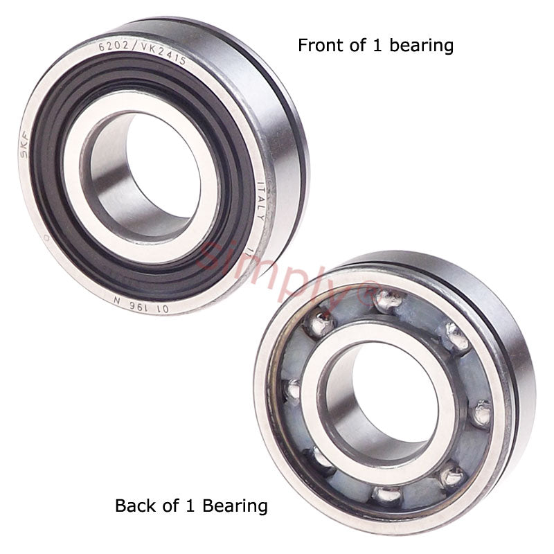 SKF 6202VK2415 Open Deep Groove Ball Bearing 15x35x11mm