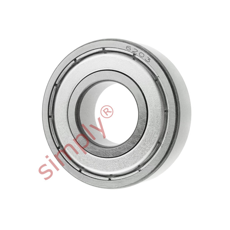 6203ZZC3 Budget Metal Shielded Deep Groove Ball Bearing 17x40x12mm