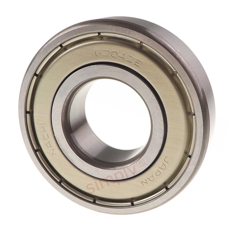NACHI 6204ZZE Metal Shielded Deep Groove Ball Bearing 20x47x14mm