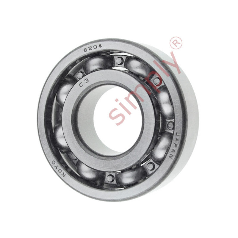 KOYO 6204C3 Open Deep Groove Ball Bearing 20x47x14mm