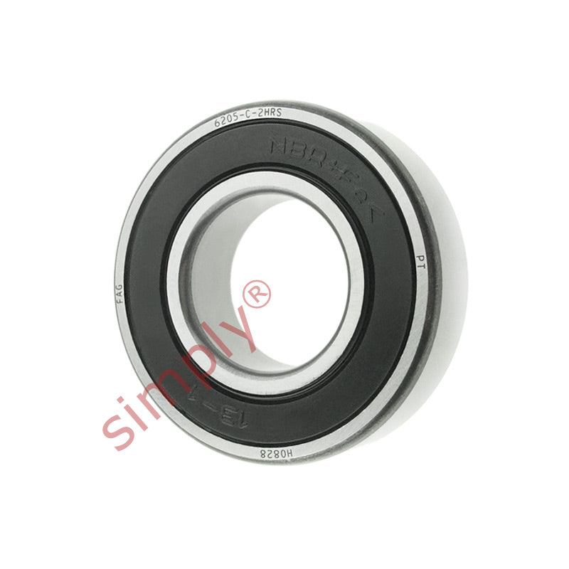 FAG 62052RSR Rubber Sealed Deep Groove Ball Bearing 25x52x15mm