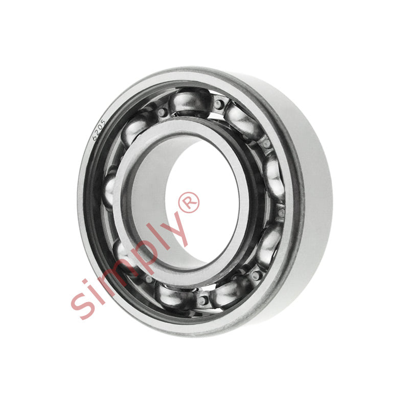 6205 Budget Open Type Deep Groove Ball Bearing 25x52x15mm