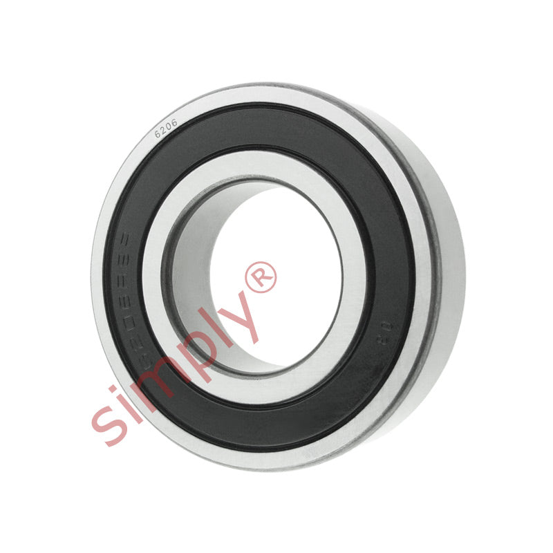 62062RSC3 Budget Rubber Sealed Deep Groove Ball Bearing 30x62x16mm