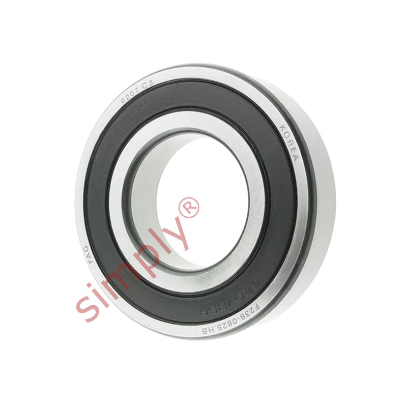 Major Brand 62072RSRC4 Rubber Sealed Deep Groove Ball Bearing 35x72x17mm