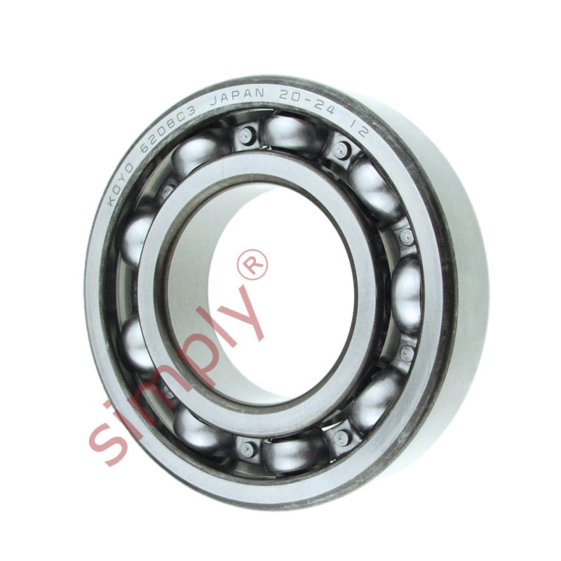 KOYO 6208C3 Open Deep Groove Ball Bearing 40x80x18mm