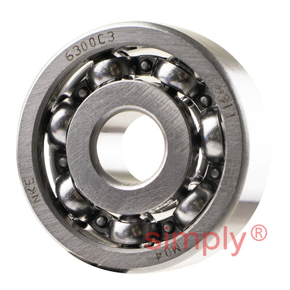 NKE 6300C3 Open Deep Groove Ball Bearing 10x35x11mm